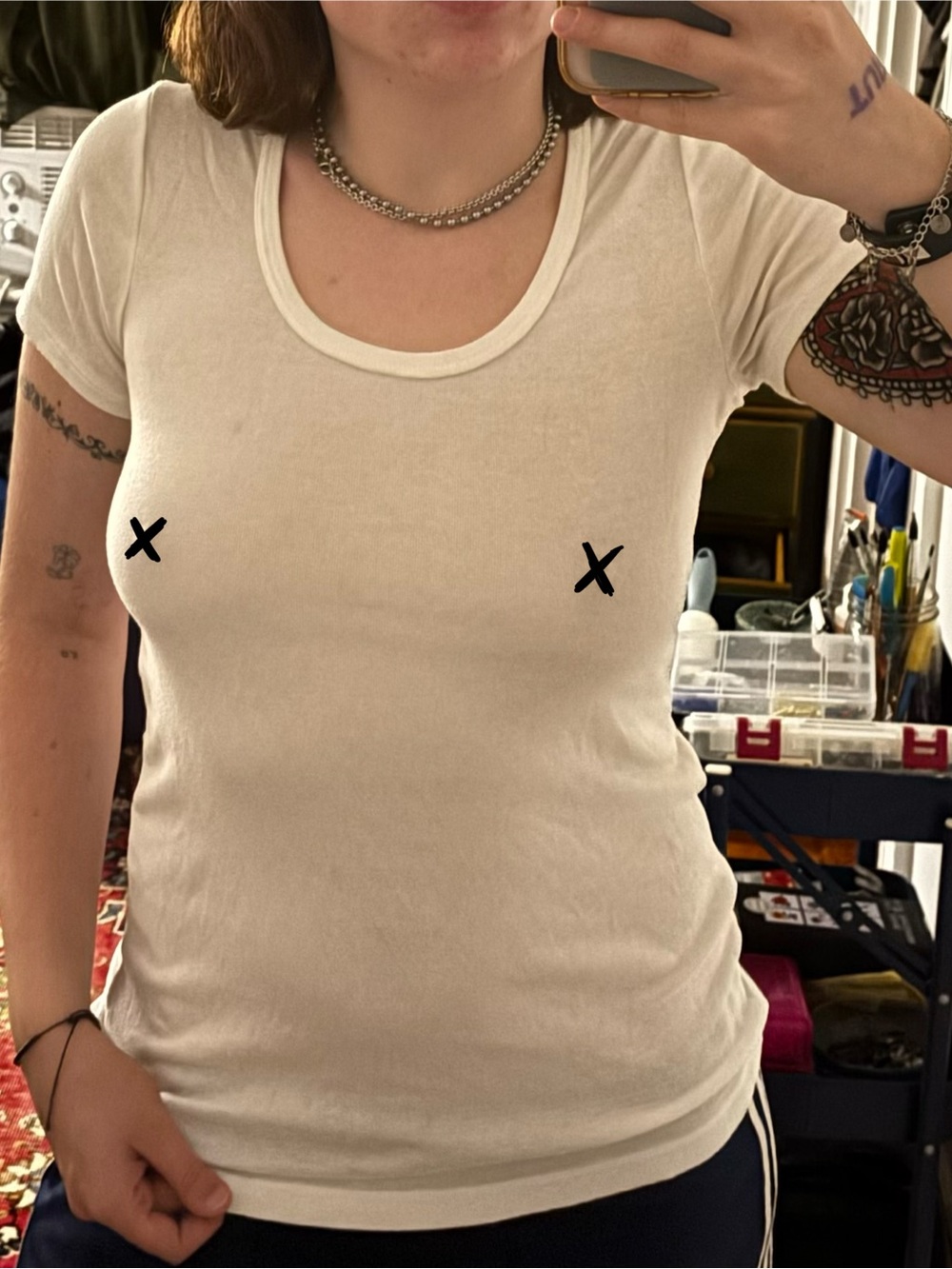 Splendid Classic Scoop Neck Women’s Tee in White
